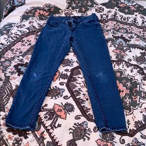 High waisted skinny jeans